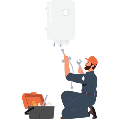 boiler servicing, service icon boiler